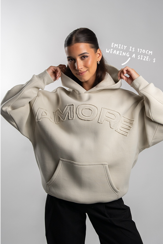 AMORE HOODIE BEIGE
