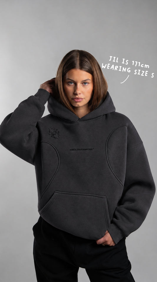 GRAY SPIDER HOODIE