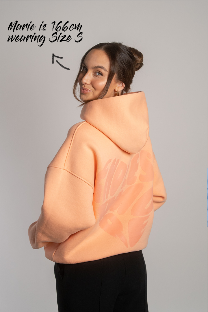 PEACH HEART HOODIE