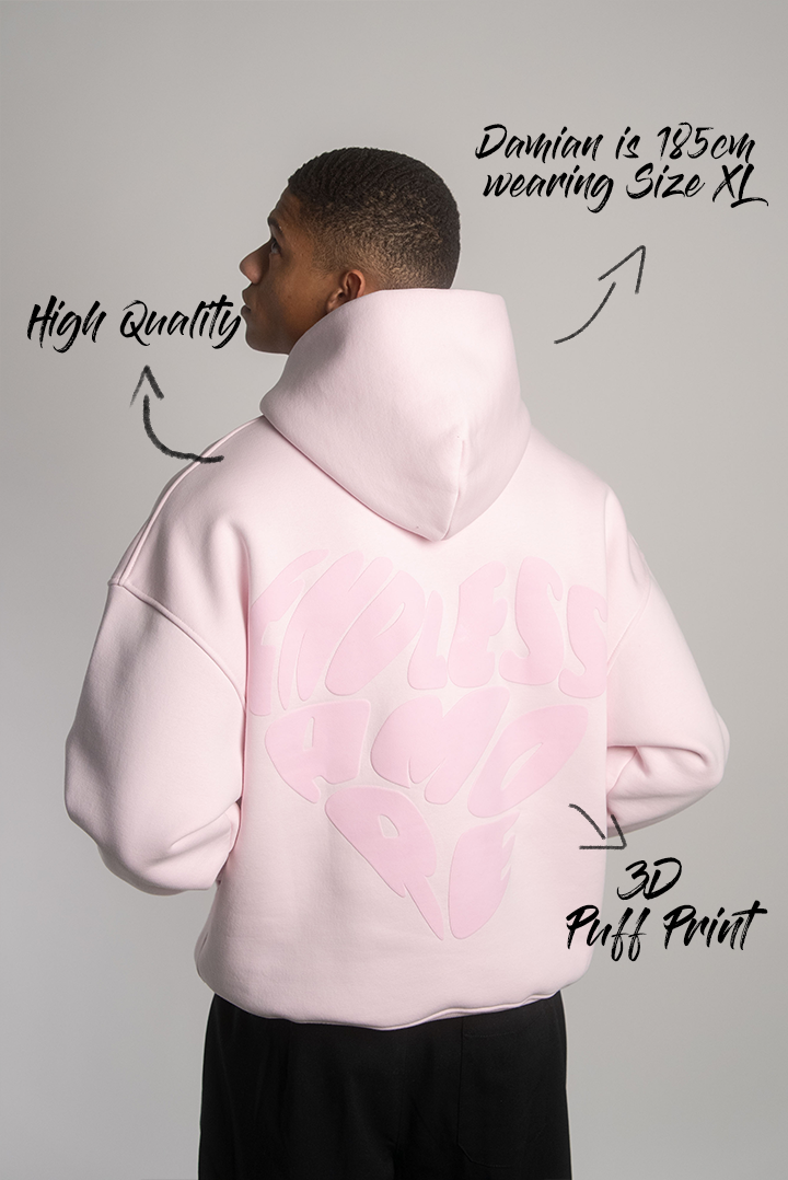 PINK HEART HOODIE