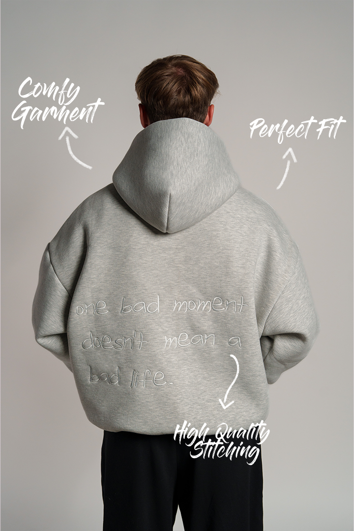 BAD MOMENT ZIP HOODIE