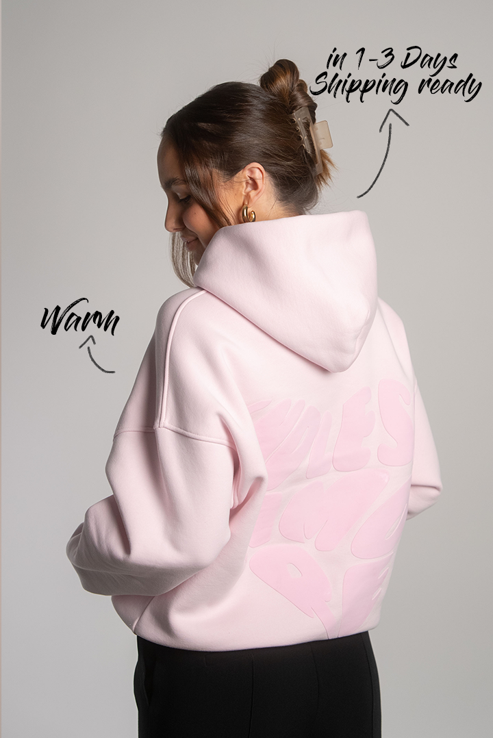 PINK HEART HOODIE