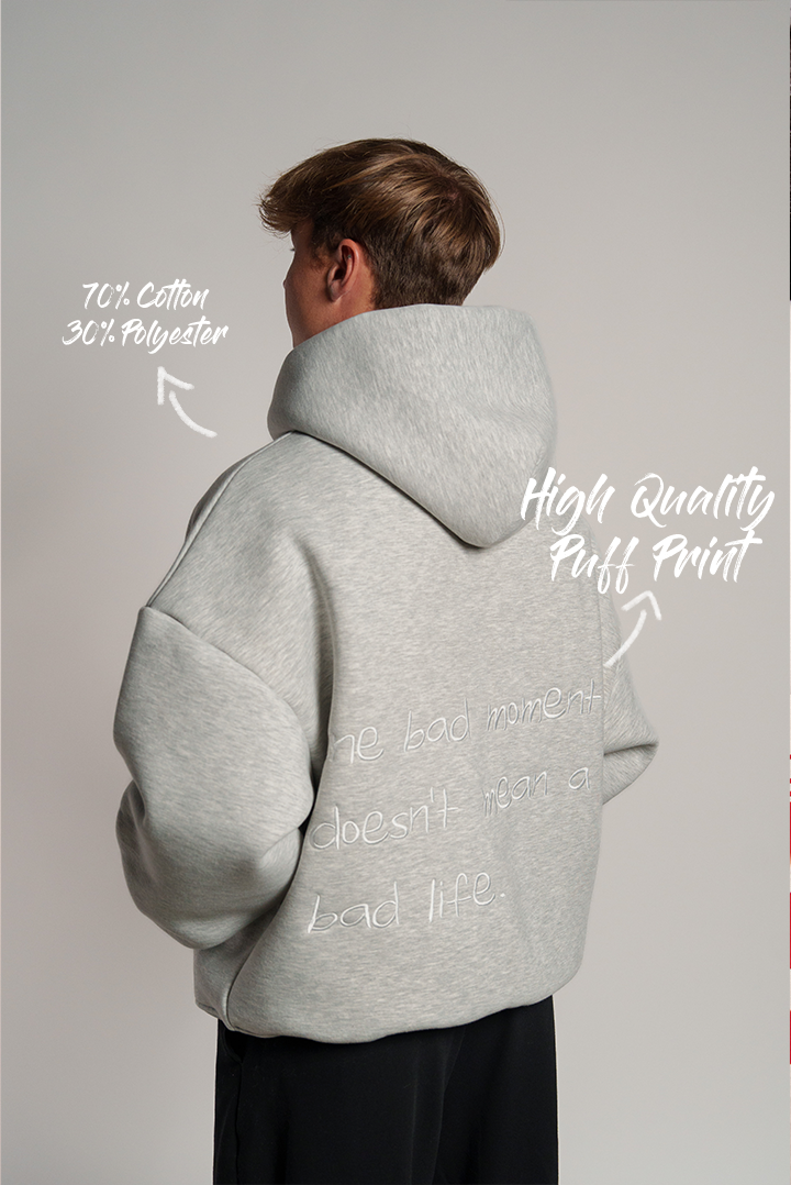 BAD MOMENT ZIP HOODIE