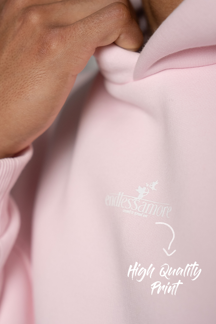 PINK HEART HOODIE
