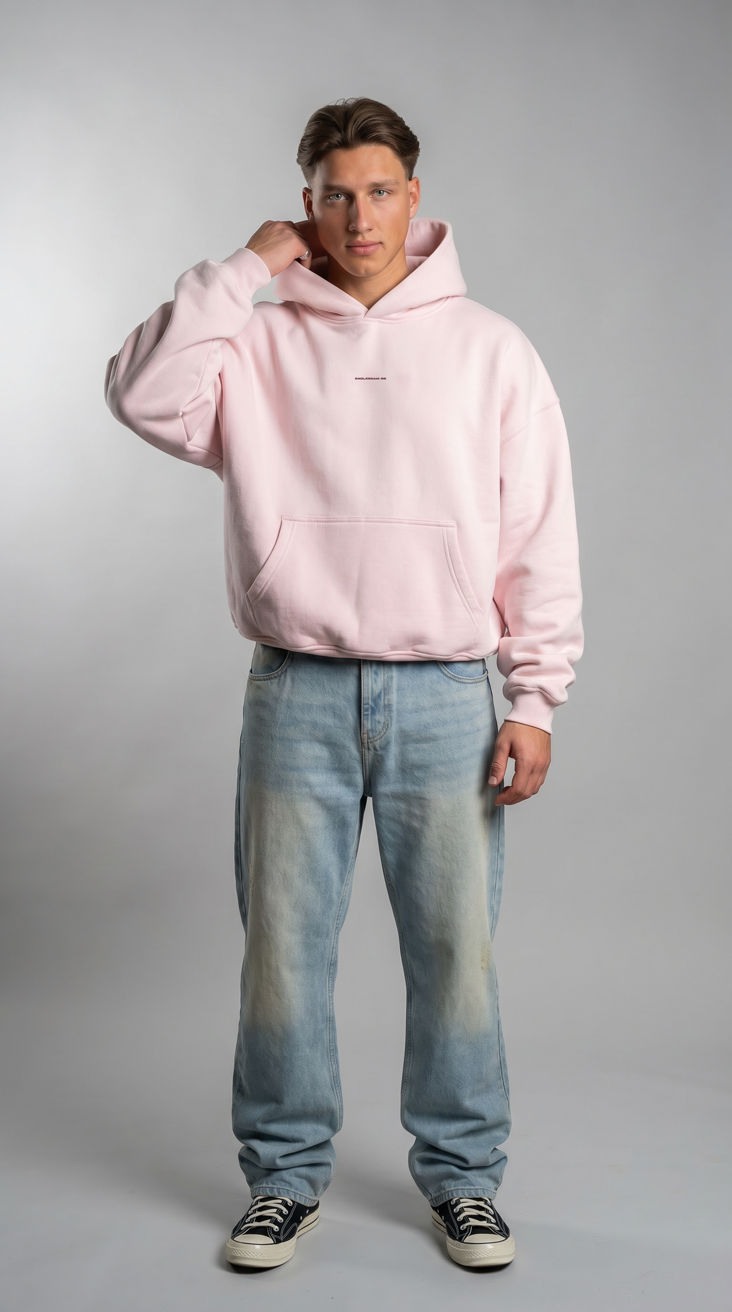 ESSENTIALS HOODIE PINK