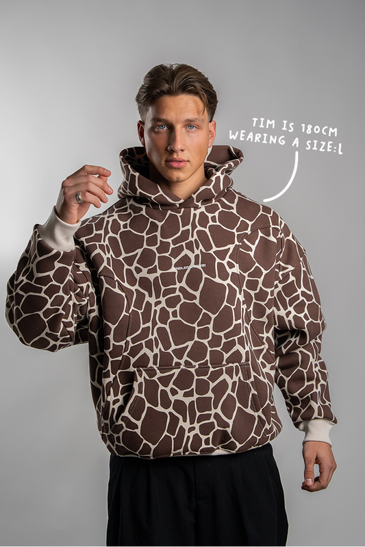 GIRAFFE HOODIE BROWN