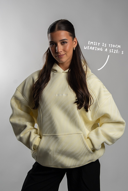 ZEBRA HOODIE BUTTER YELLOW