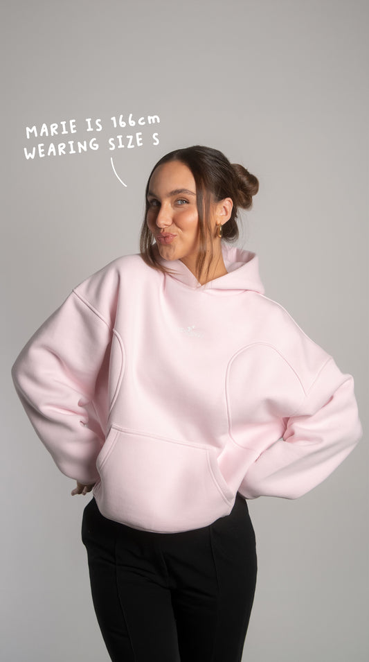 PINK HEART HOODIE
