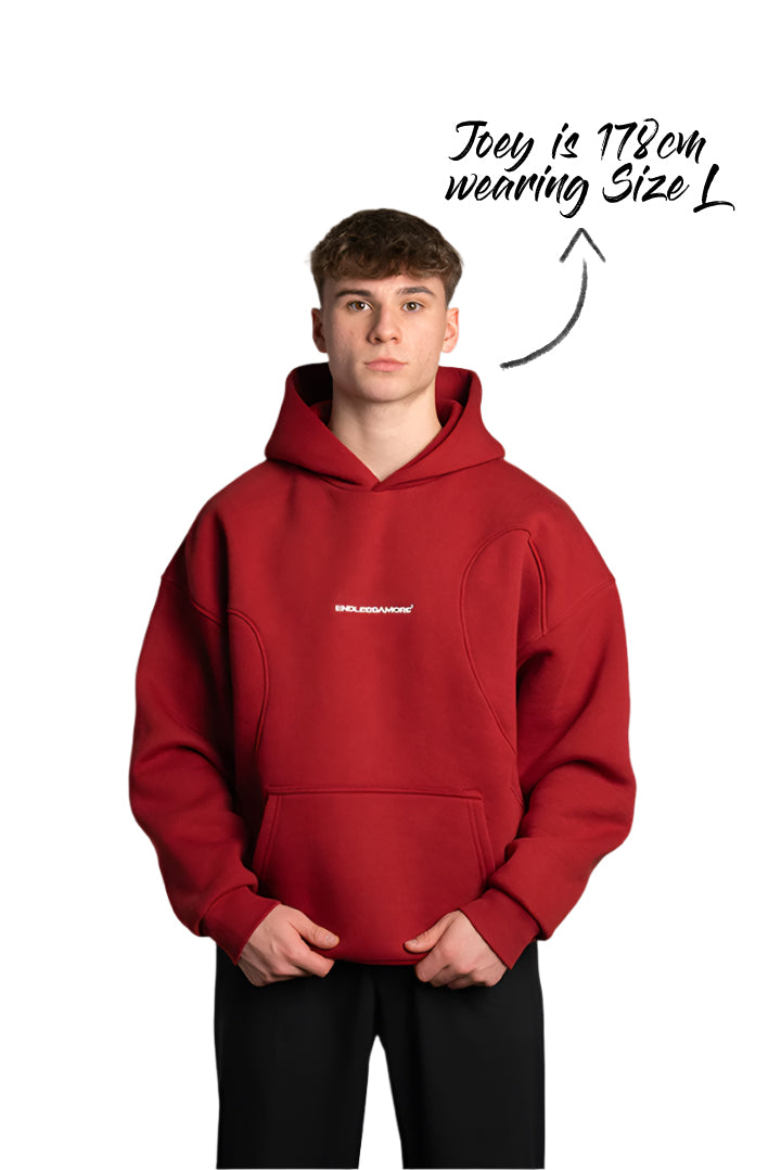 Bordeaux Heart Hoodie