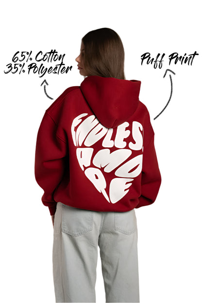 Bordeaux Heart Hoodie