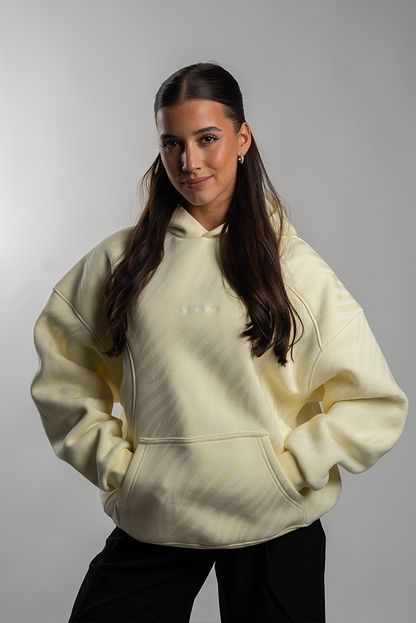 ZEBRA HOODIE BUTTER YELLOW