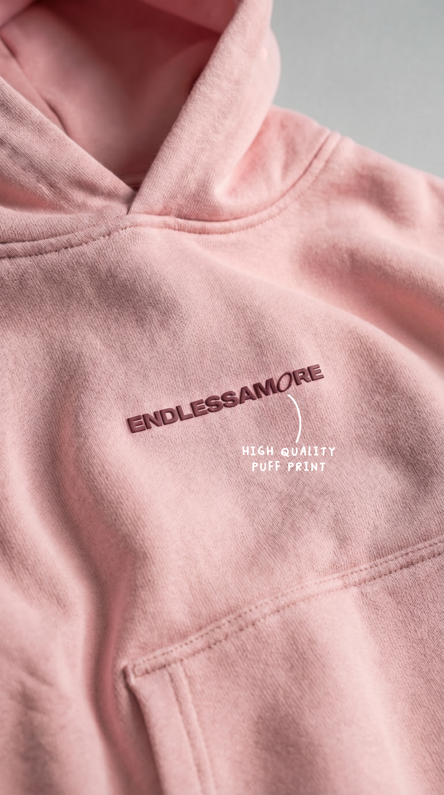 ESSENTIALS HOODIE PINK