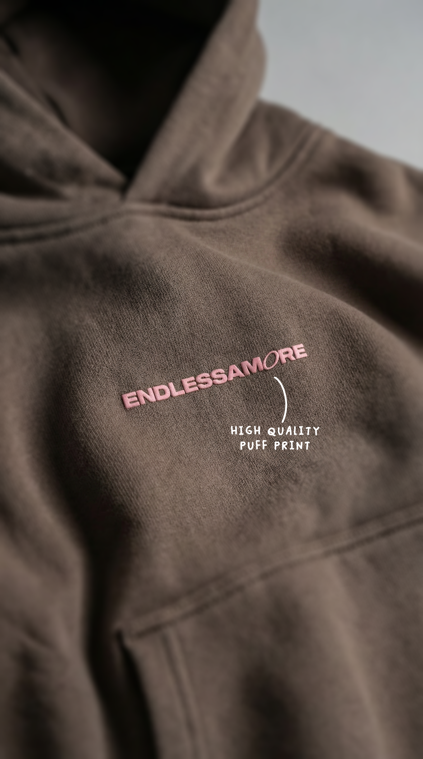 ESSENTIALS HOODIE BROWN