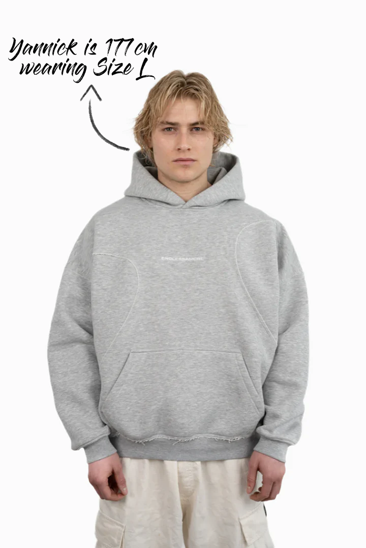 GRAY HEART HOODIE