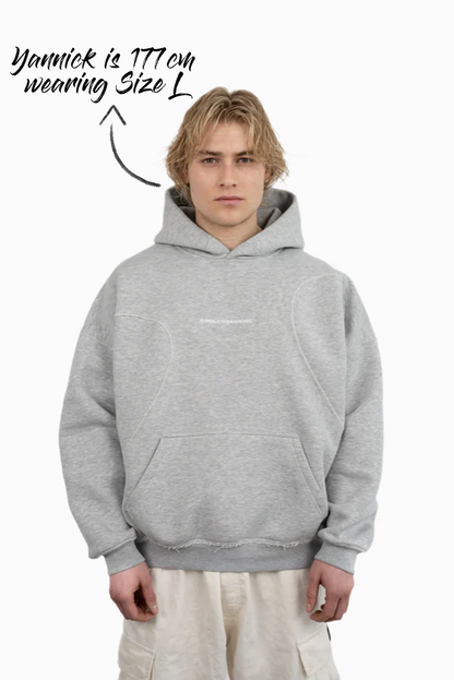 GRAY HEART HOODIE