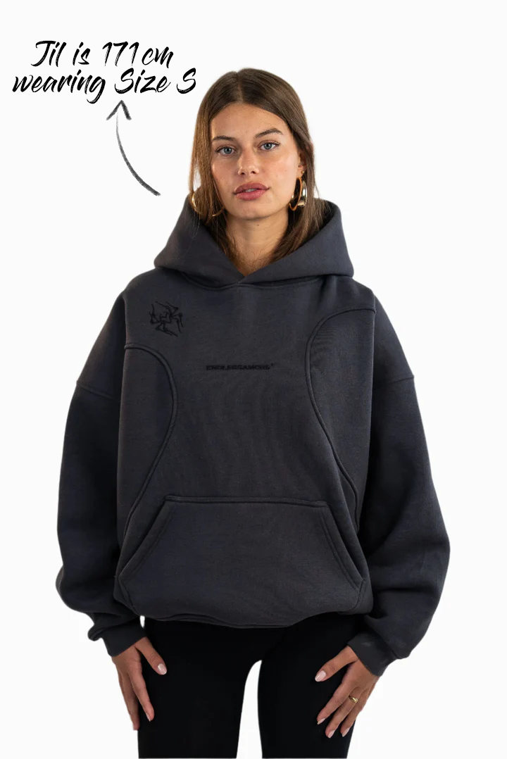 GRAY SPIDER HOODIE