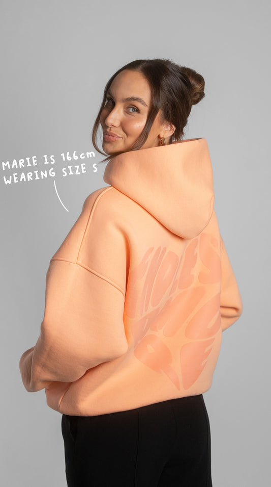 PEACH HEART HOODIE