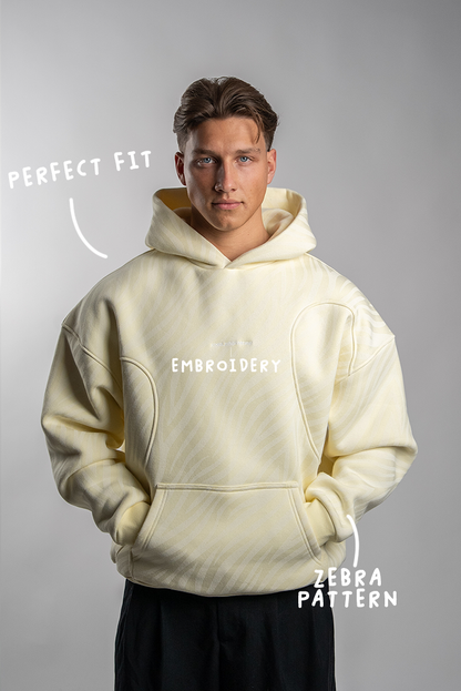 ZEBRA HOODIE BUTTER YELLOW