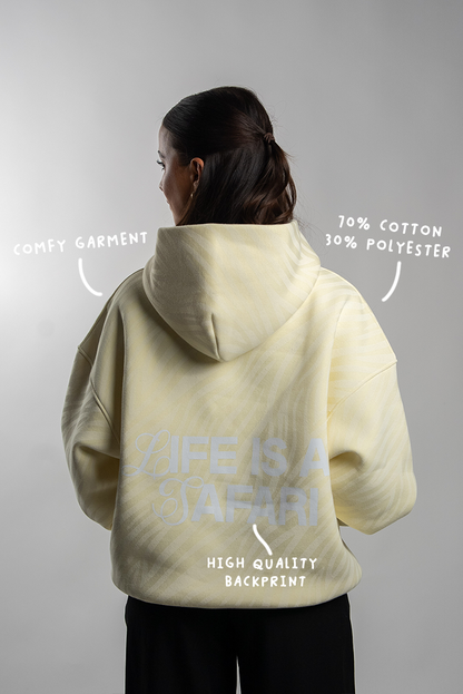 ZEBRA HOODIE BUTTER YELLOW