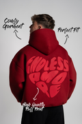 BORDEAUX HEART HOODIE