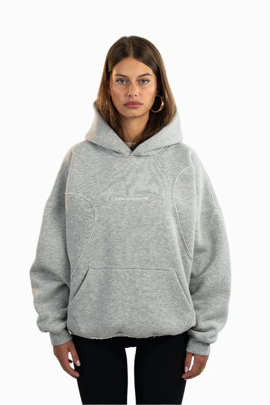 GRAY HEART HOODIE