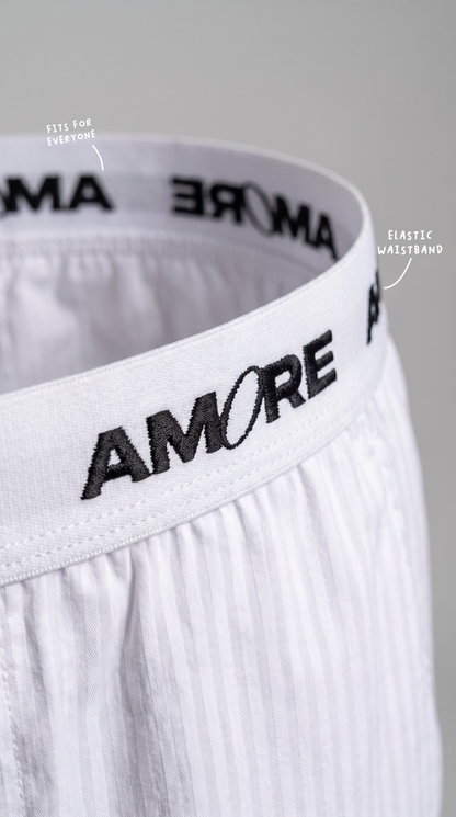 STRIPED PANTS CREME