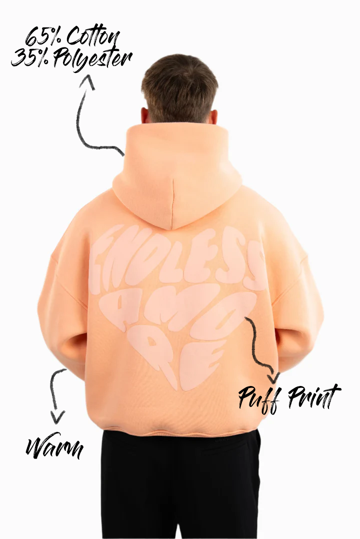 PEACH HEART HOODIE