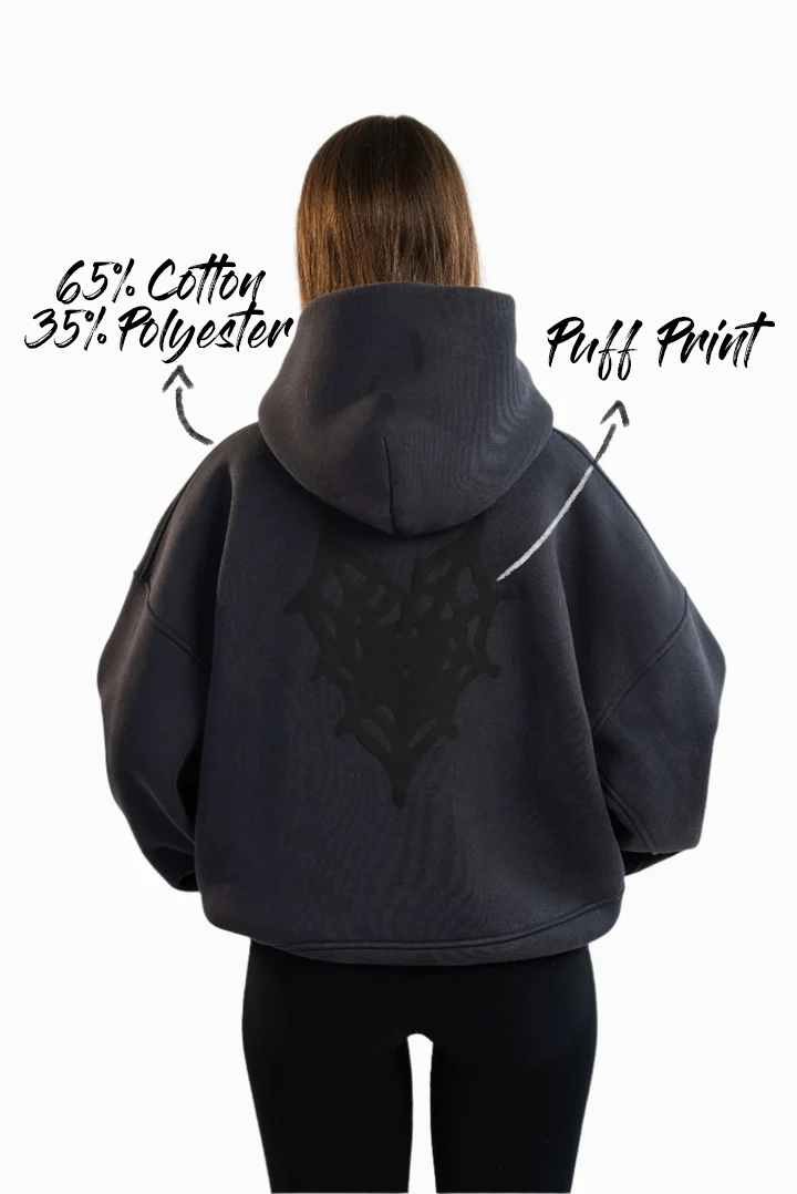 GRAY SPIDER HOODIE