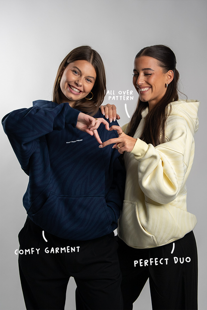 ZEBRA HOODIE BUTTER YELLOW