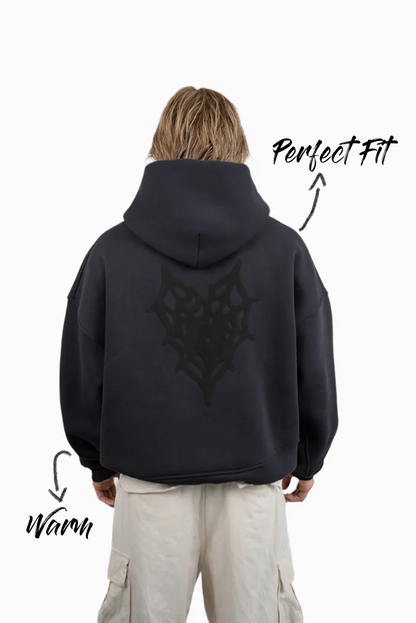 GRAY SPIDER HOODIE