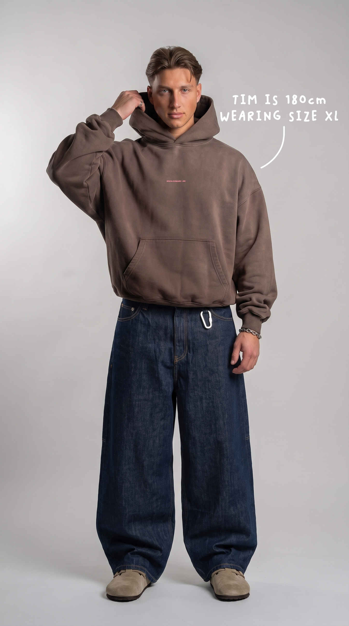 ESSENTIALS HOODIE BROWN