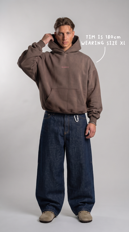 ESSENTIALS HOODIE BROWN