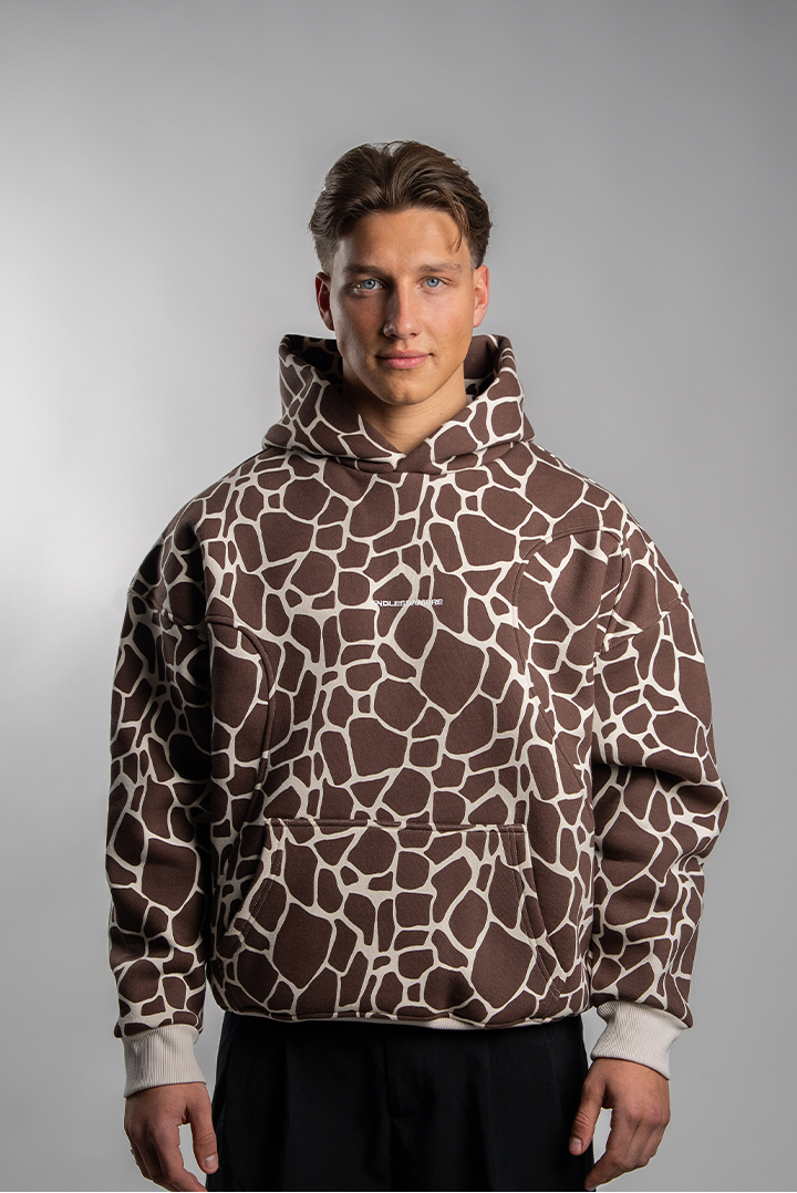 GIRAFFE HOODIE BROWN