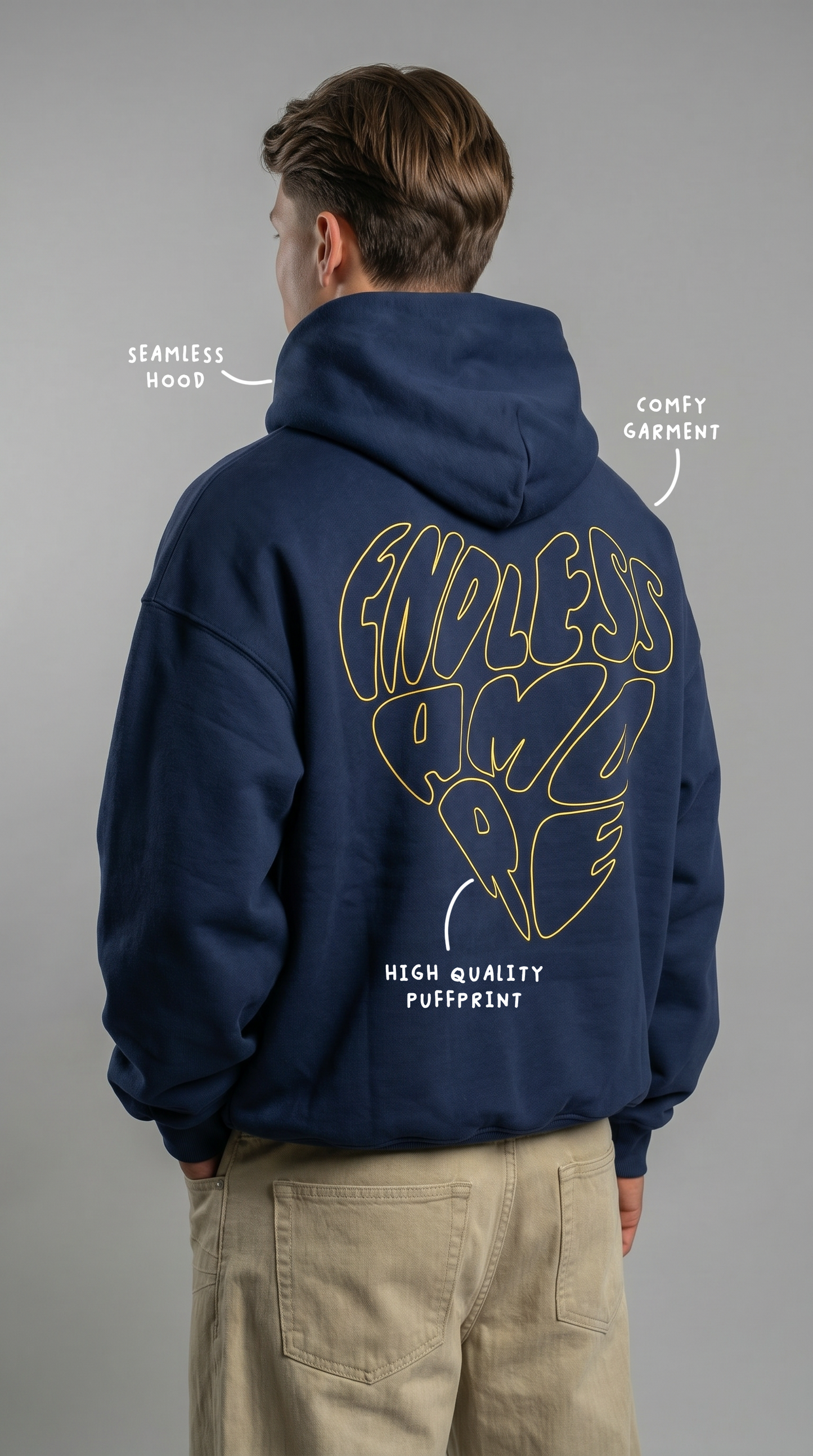 ESSENTIALS HOODIE BLUE