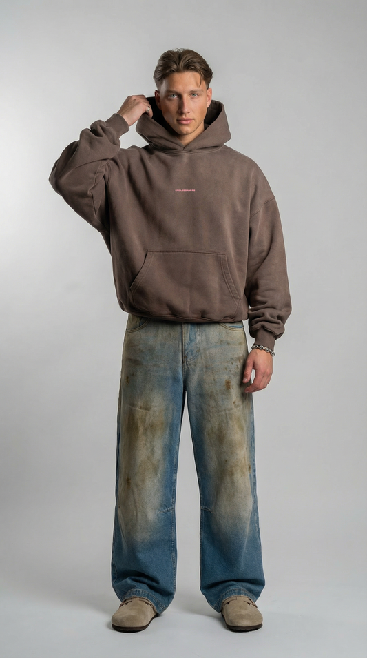 ESSENTIALS HOODIE BROWN