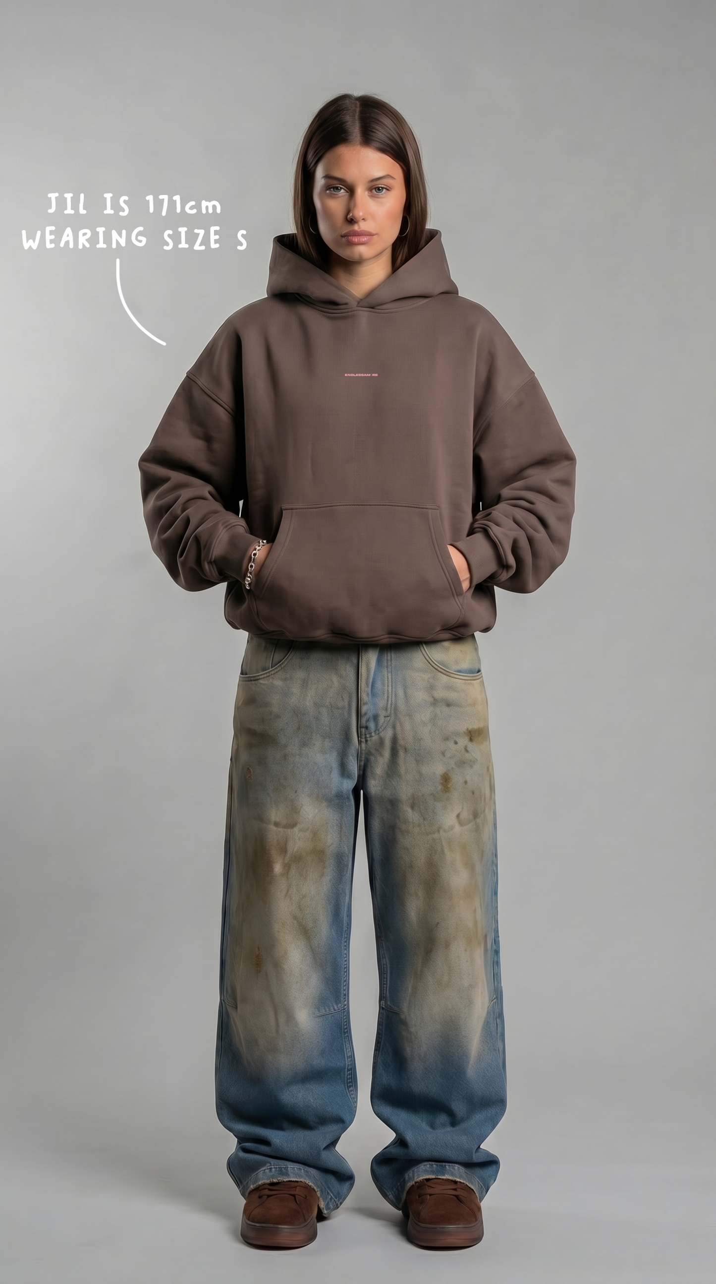 ESSENTIALS HOODIE BROWN